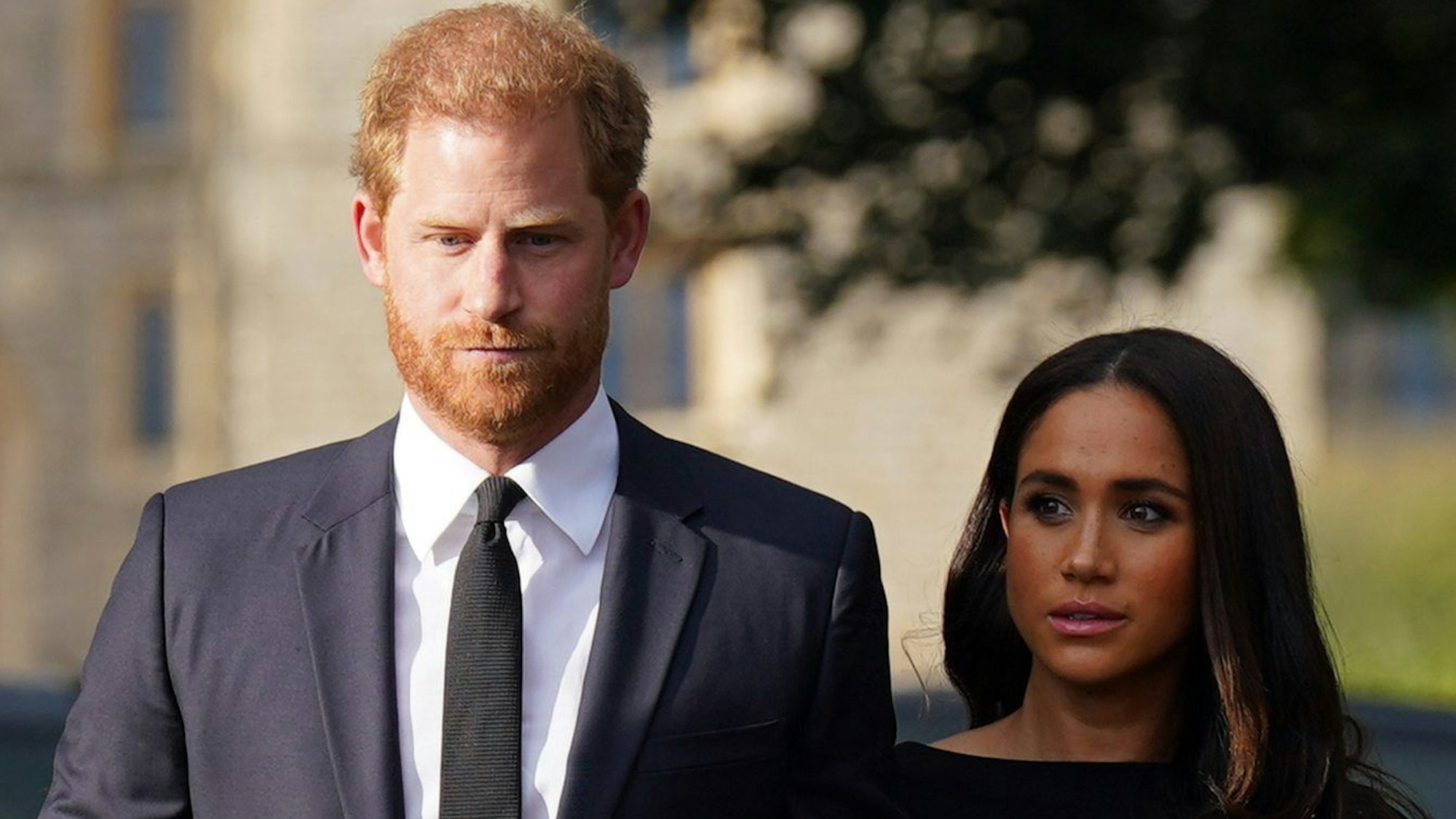Der britische Prinz Harry, Herzog von Sussex, und seine Frau Meghan, Herzogin von Sussex. (Archivbild)