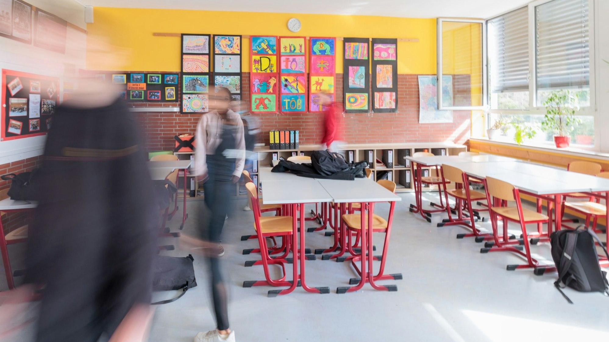 Ein Klassenraum an der TOB Sekundarschule in Wiehl.