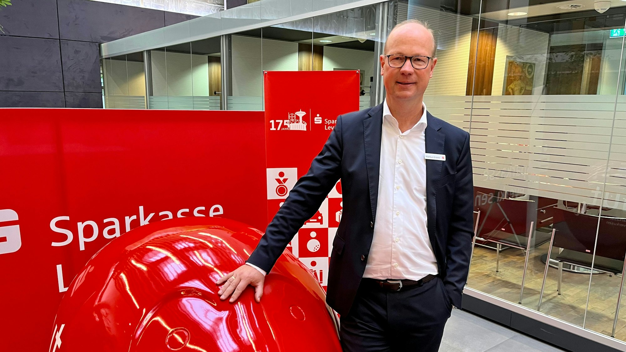 Markus Grawe, Vorstandschef der Sparkasse Leverkusen