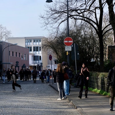 Bombenfund in Köln-Lindenthal.