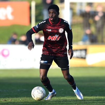 Jean-Marie Nadjombe hat sich in die Startelf von Fortuna Köln gespielt.