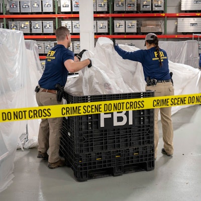 FBI-Ermittler untersuchen die Überreste des abgeschossenen Spionageballons, der aus China stammt.