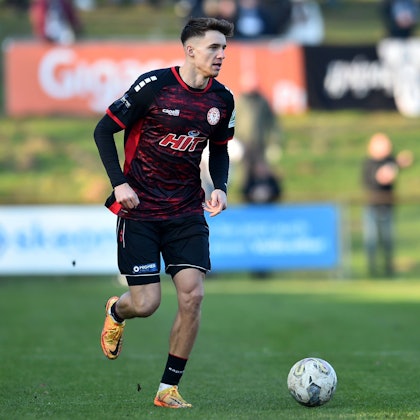 Fußball Herren Regionalliga West Saison 2022/2023 8. Spieltag: 1. FC Bocholt - SC Fortuna Köln am 28.01.2023 in der Gigaset-Arena in Bocholt Dustin Willms SC Fortuna Köln Nordrhein-Westfalen Deutschland *** Soccer Men Regionalliga West Season 2022 2023 Matchday 8 1 FC Bocholt SC Fortuna Köln on 28 01 2023 at Gigaset Arena in Bocholt Dustin Willms SC Fortuna Köln North Rhine Westphalia Germany