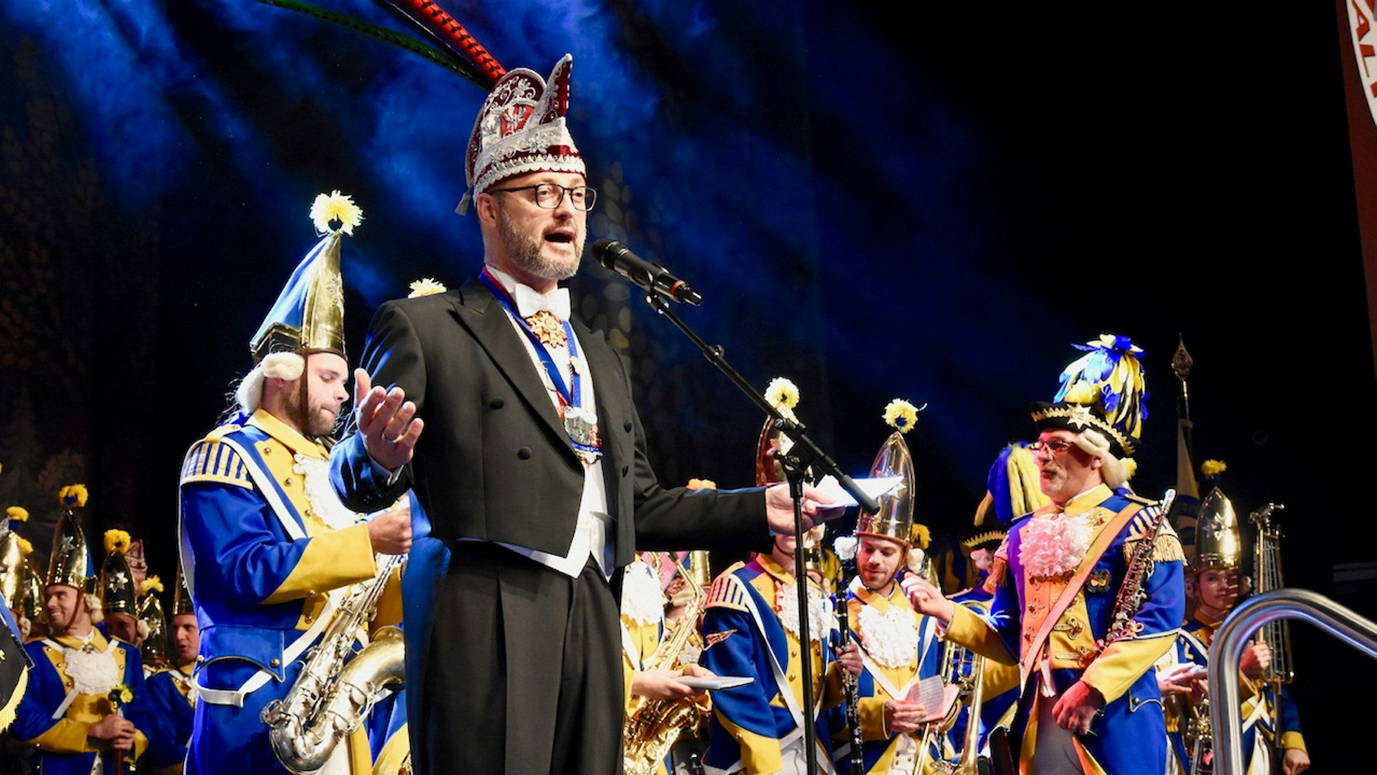 Torsten Sterzel auf der Bühne bei den Altstädtern.
