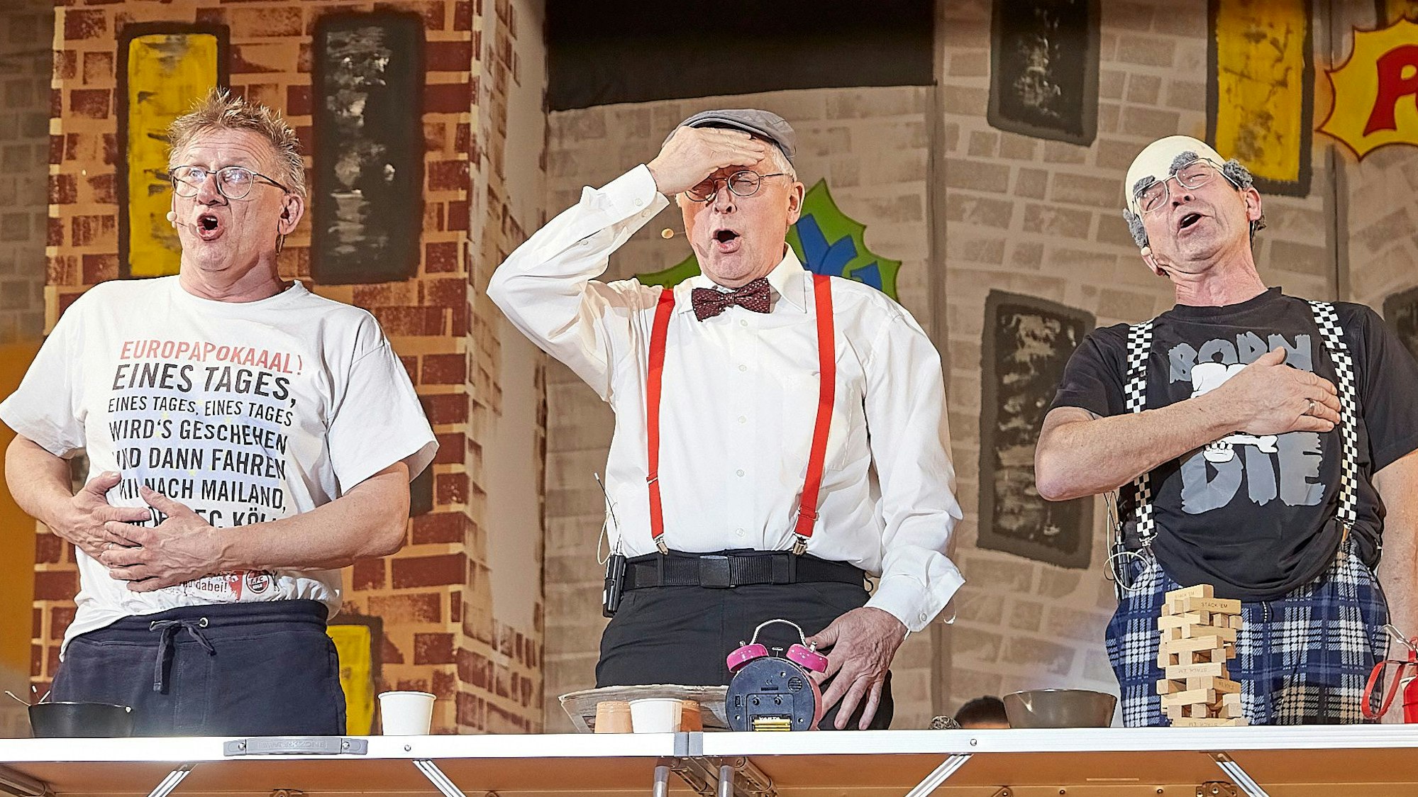 Gewohnt bissig präsentierten sich die „Drei Brüder“ Frank Michalski, Michael Hartmann und Edwin Schäfer.