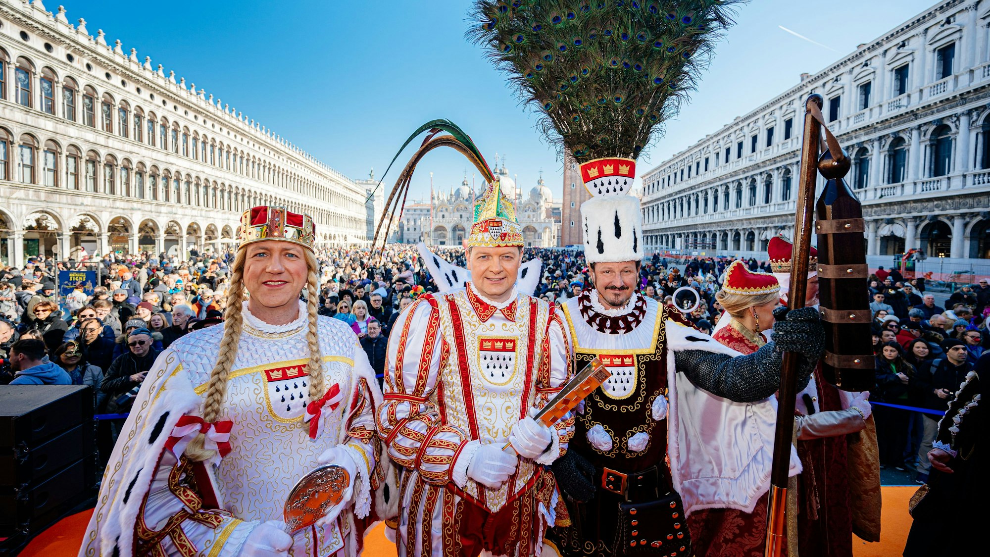 Das Kölner Dreigestirn in Venedig.