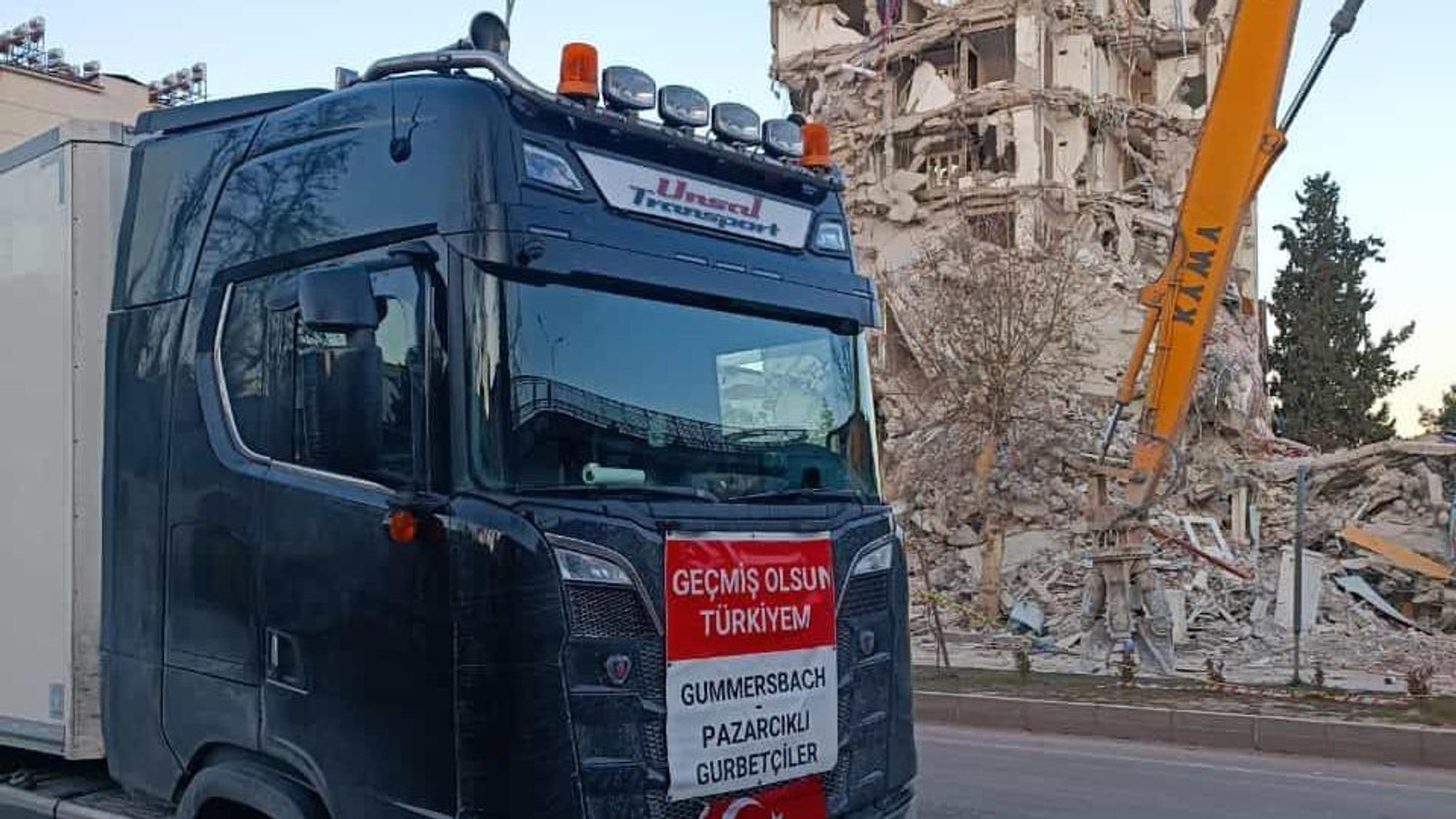 Hilfstransport aus Gummersbach ist in der Türkei angekommen.