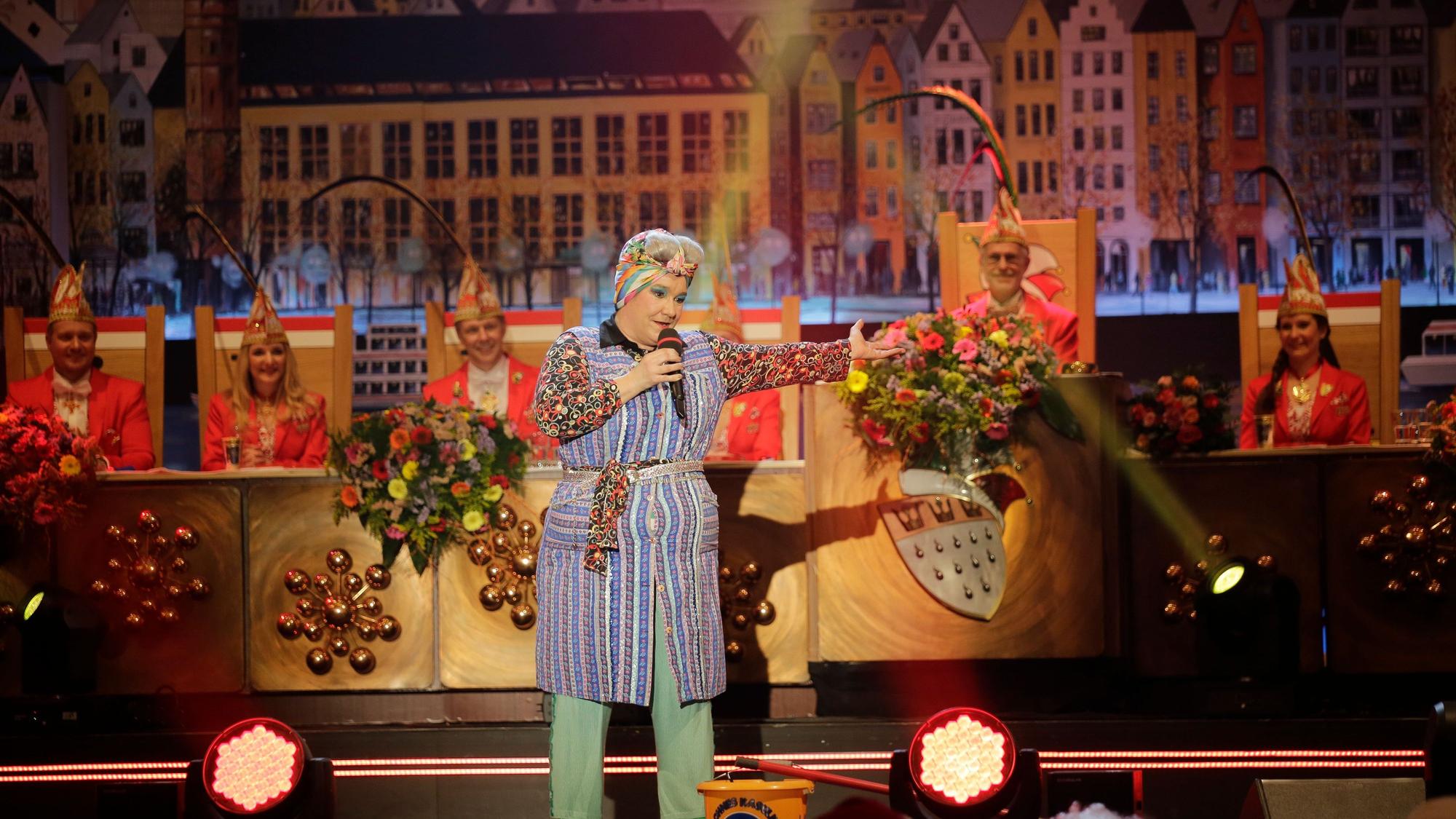 12.02.2023, Köln: Achnes Kasulke TV-Sitzung ARD Fernsehsitzung Gürzenich Foto: Stefan Worring