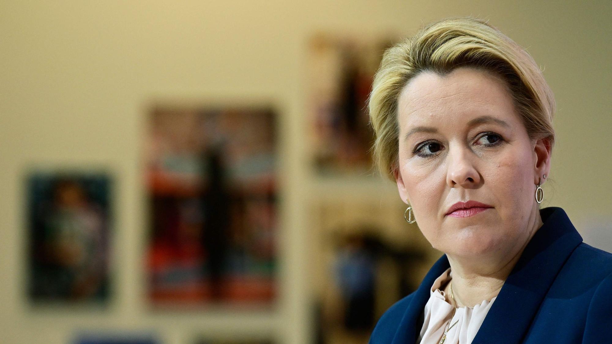 Franziska Gifffey hat eine schwere Wahlniederlage erlitten.