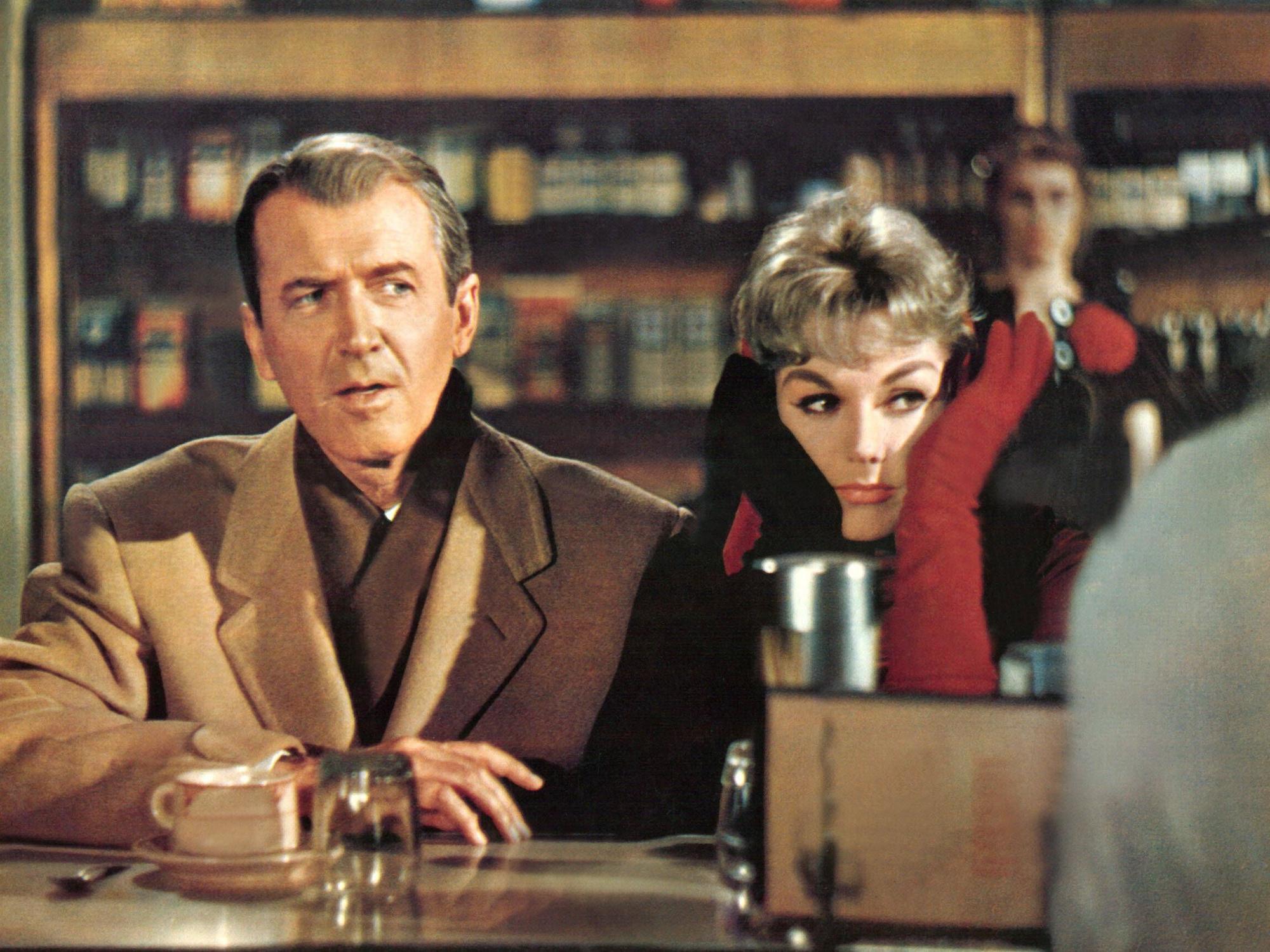 James Stewart und Kim Novak.
