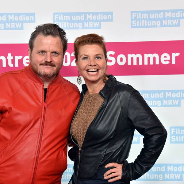 Regisseur Lutz Heineking jr und Schauspielerin Annette Frier kommen zum Sommer Branchentreff 2022 der Film- und Medienstiftung NRW