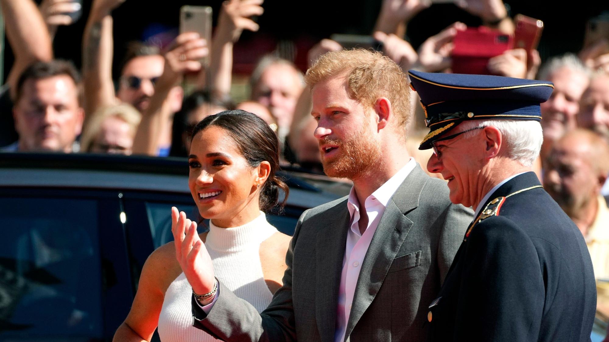 Prinz Harry und Meghan bei ihrem Besuch in Düsseldorf.
