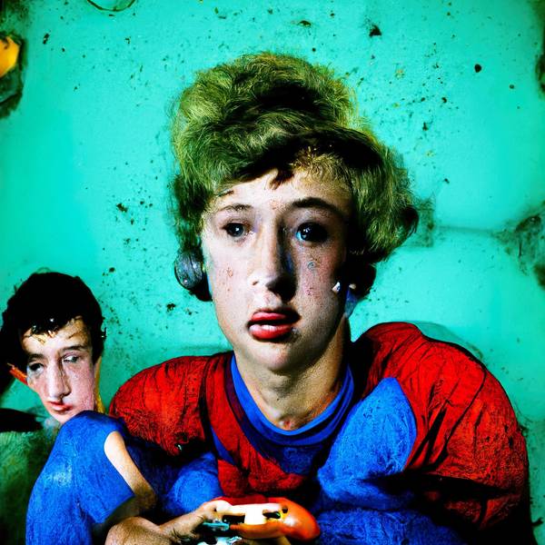 Jon Rafmans Gamer Girl zeigt eine leicht deformierte junge Frau.