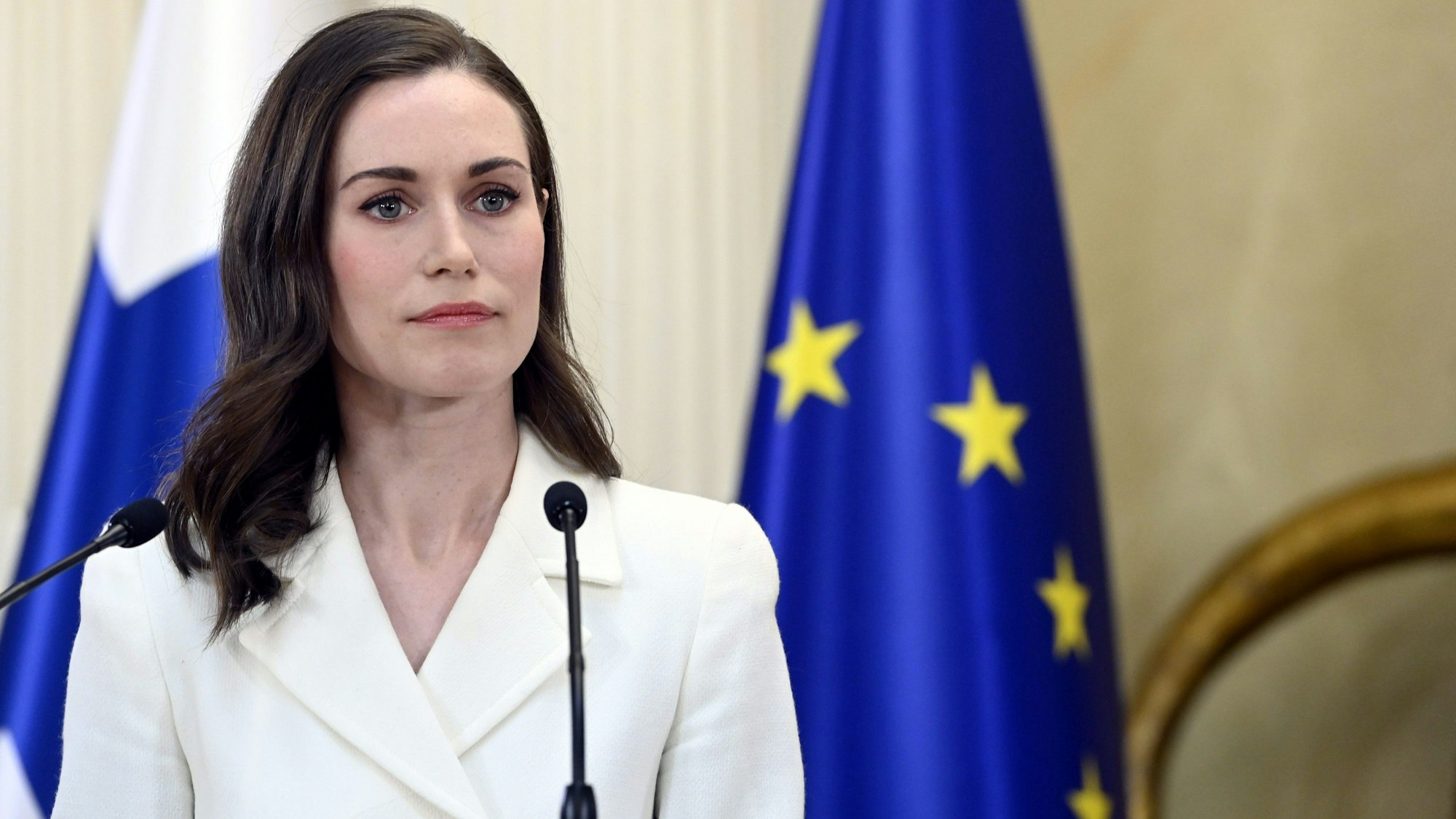 Die finnische Regierungschefin Sanna Marin ist für einen Beitritt der Nato