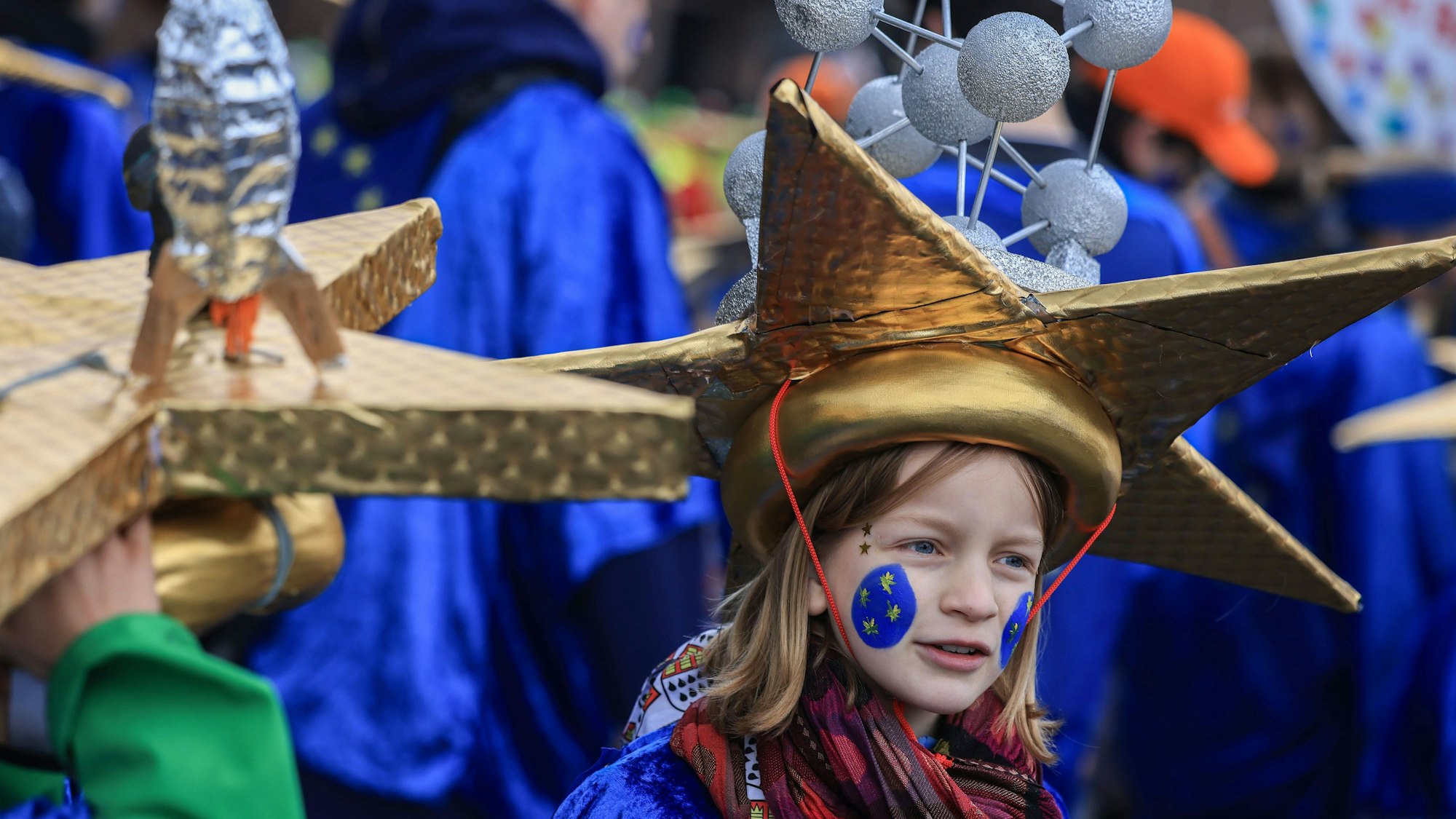 Jecke im Kölner Karneval.
