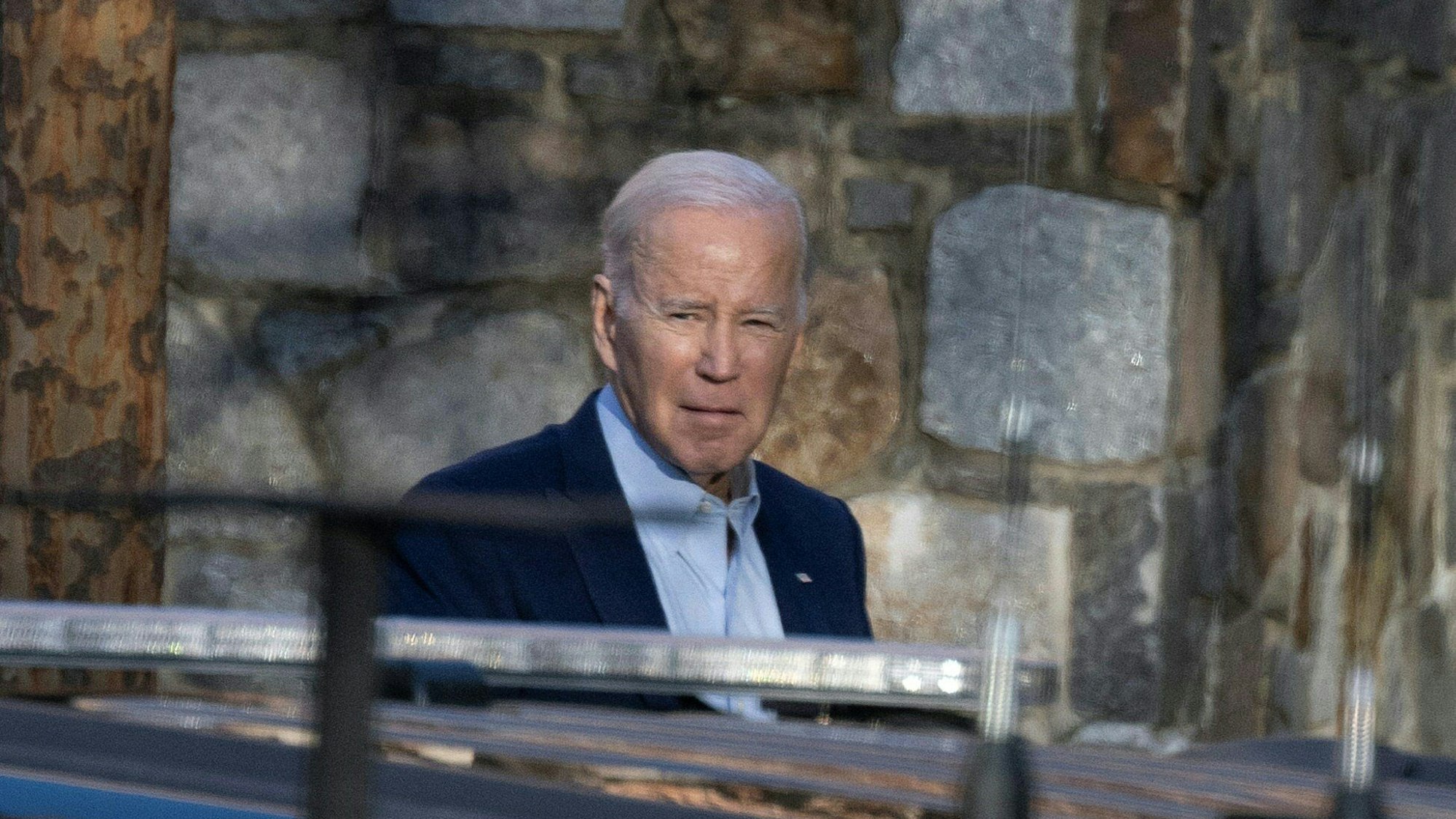 US-Präsident Joe Biden auf dem Campus der Georgetown Universiät in Washington.