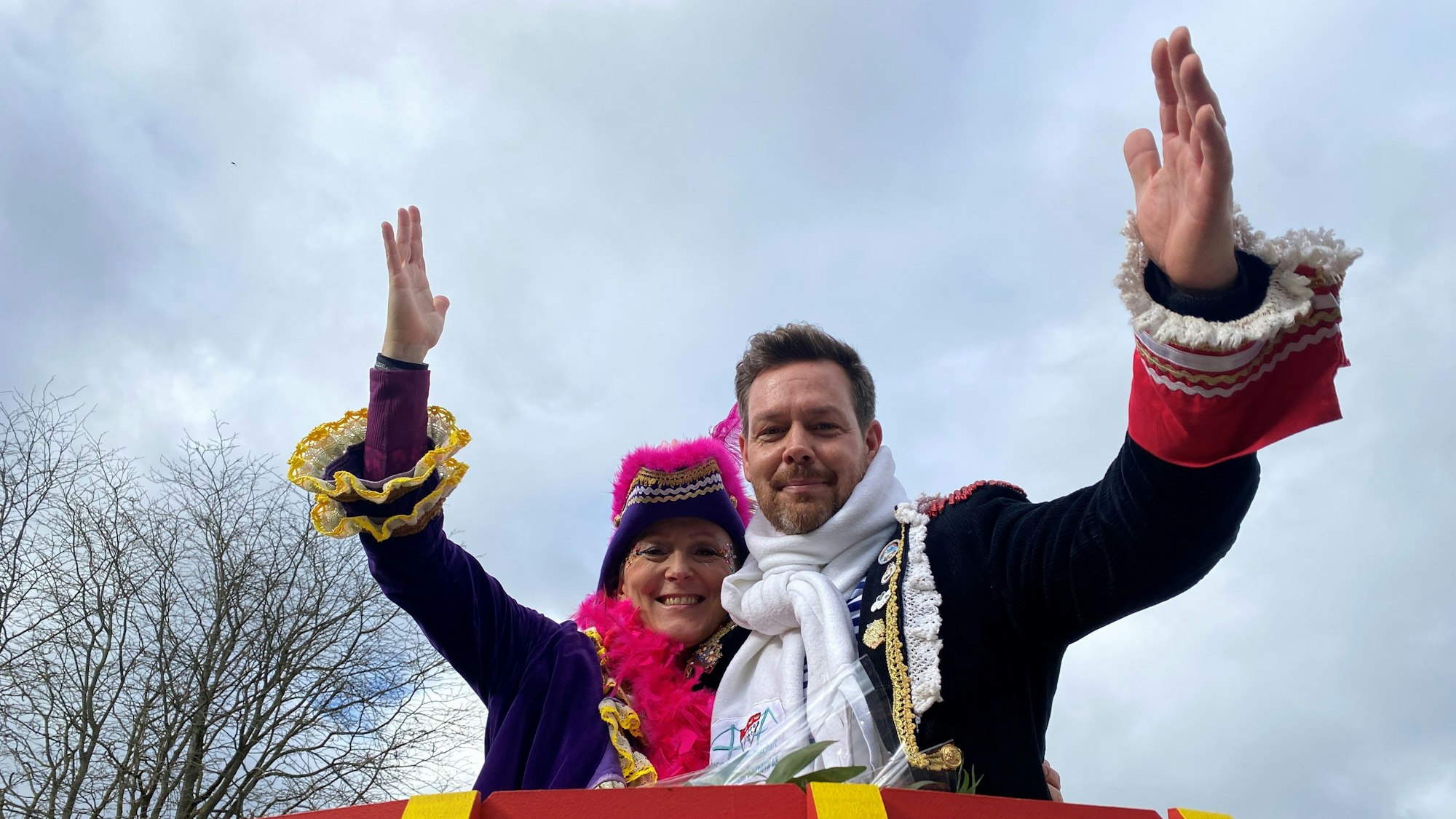 Der Rodenkirchener Zugleiter Simon Schwieren und seine Ehefrau Alexandra Blum-Schwieren.
