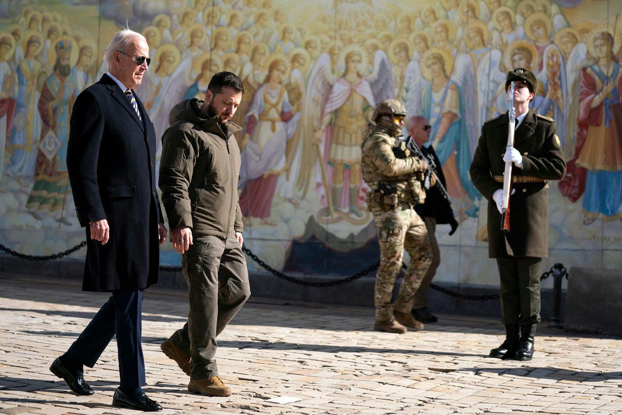 US-Präsident Joe Biden (links) mit dem ukrainischen Präsidenten Wolodymyr Selenskyj in Kiew