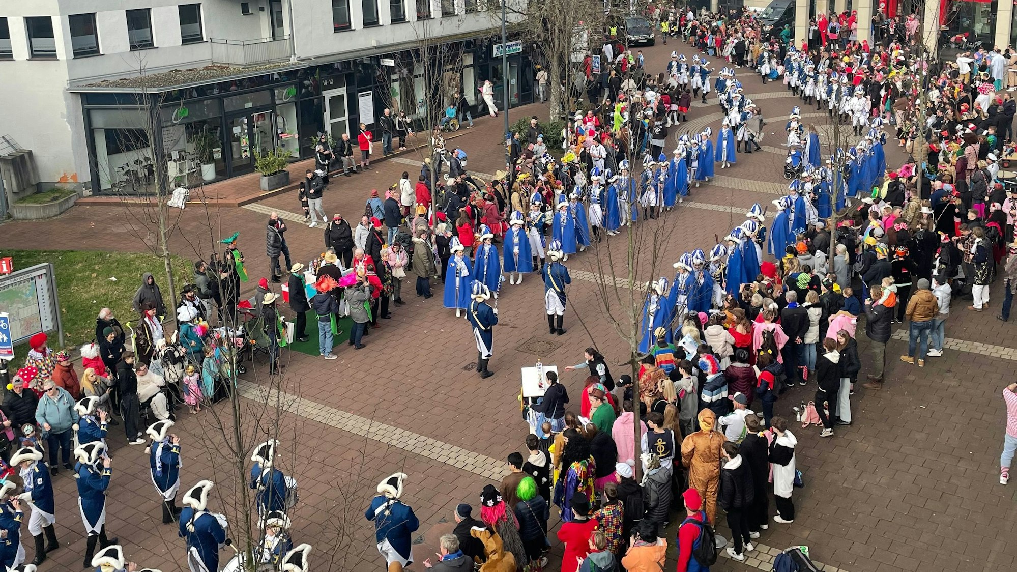 Rosenmontagszug in Siegburg.