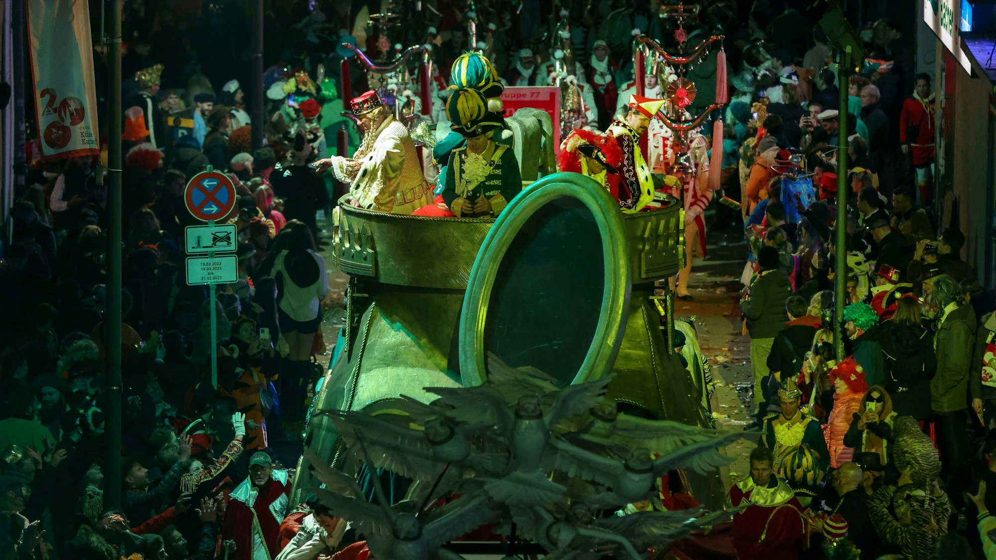 Dieses Jahr endete der Zug an der Severinstraße mit mehr als zweieinhalb Stunden Verspätung.