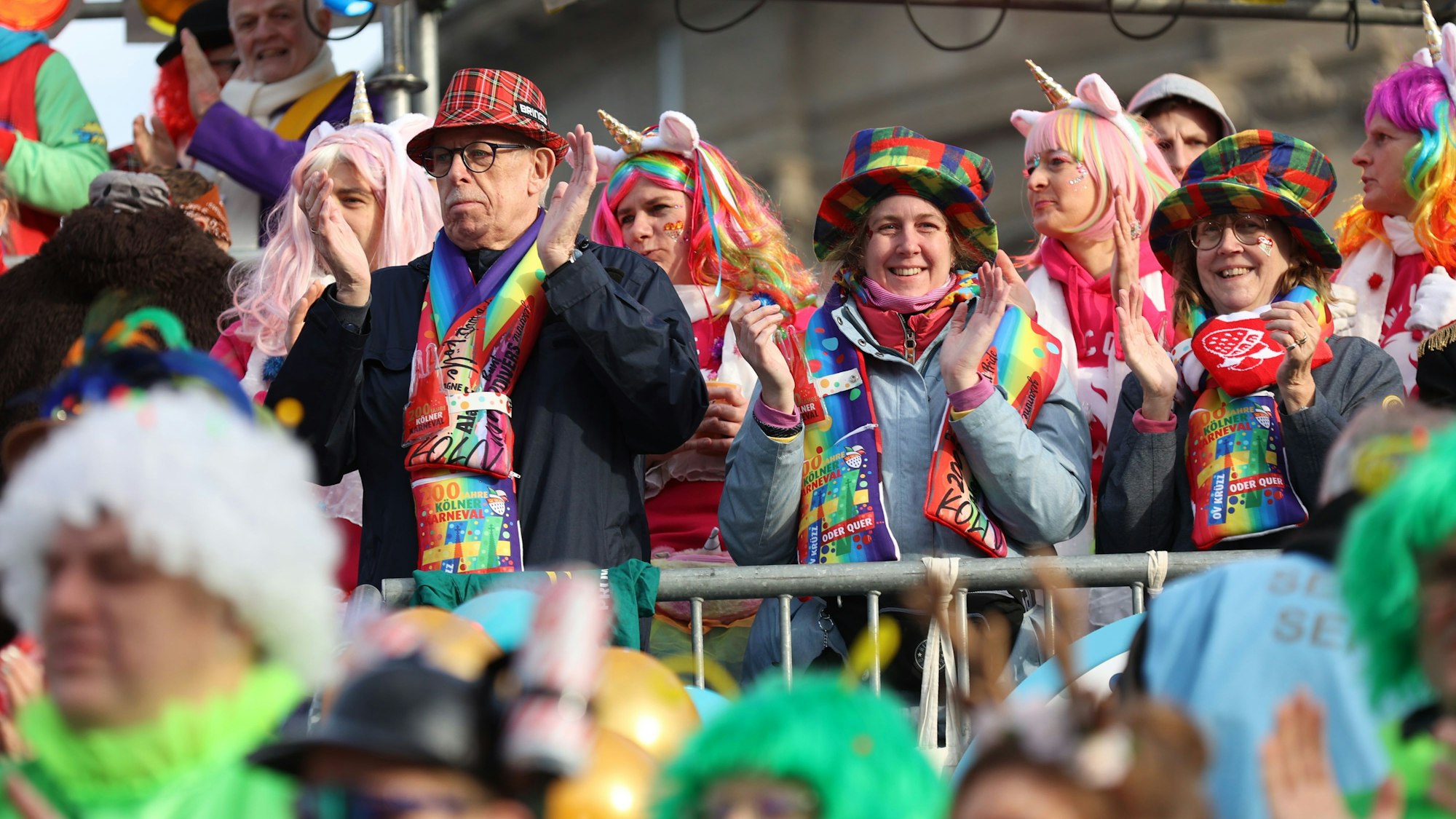 Beste Stimmung beim Deutzer Veedelszug.