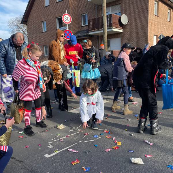 Karnevalszug in Troisdorf-Eschmar.