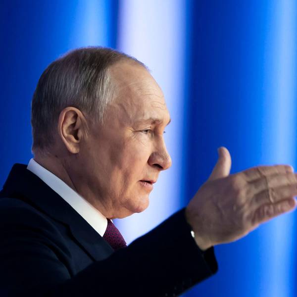Wladimir Putin bei seiner Rede an die Nation