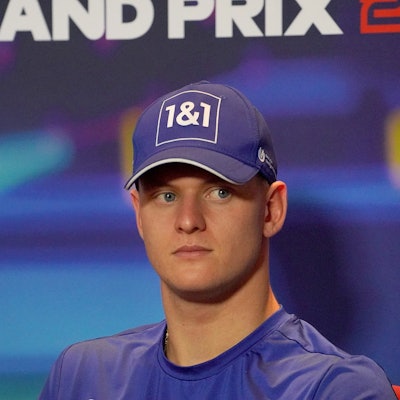 Mick Schumacher während einer Pressekonferenz vor dem Großen Preis von Abu Dhabi (Archivbild)