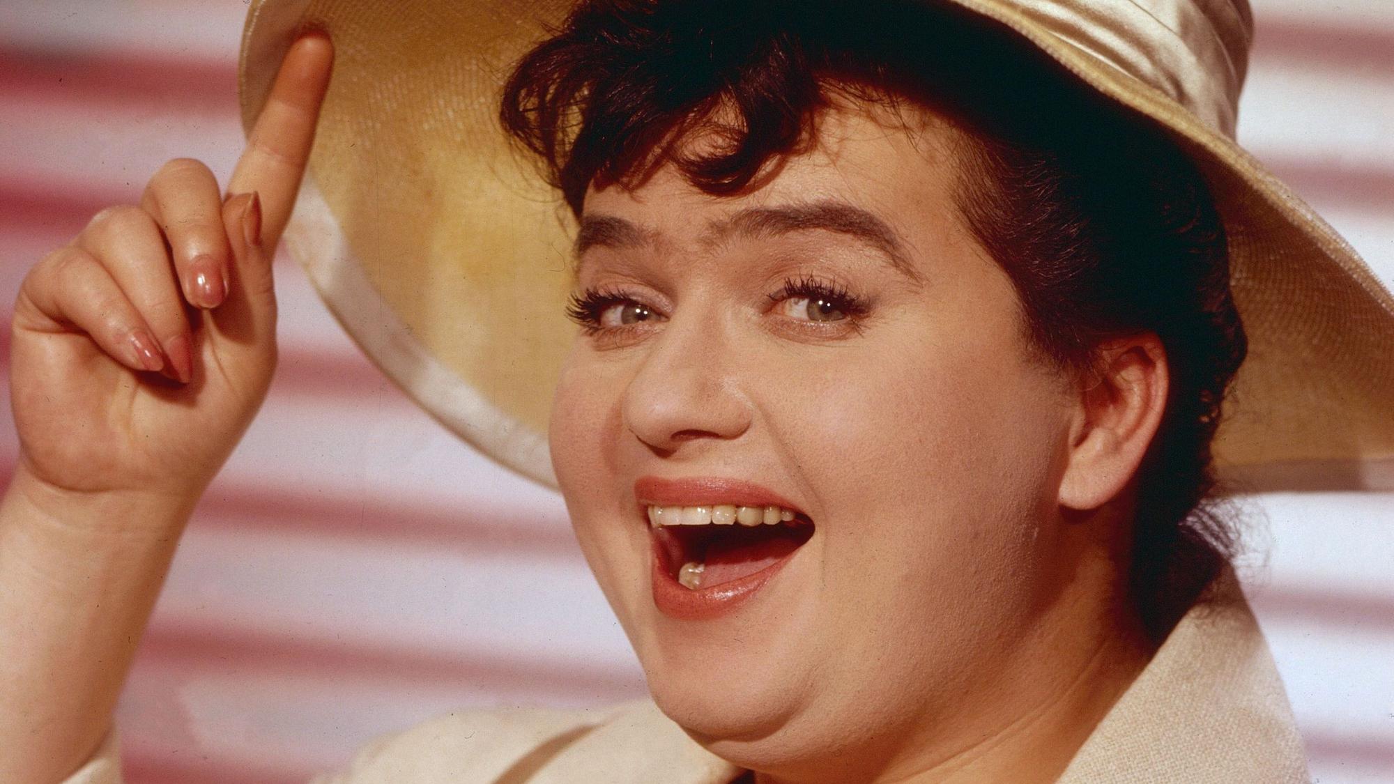 Trude Herr, deutsche Volksschauspielerin, Deutschland frühe 1960er Jahre. German folklore actress Trude Herr, Germany early 1960s. Nur redaktionelle Nutzung. Editorial usage only. Copyright: ArthurxGrimm UnitedArchives82001022