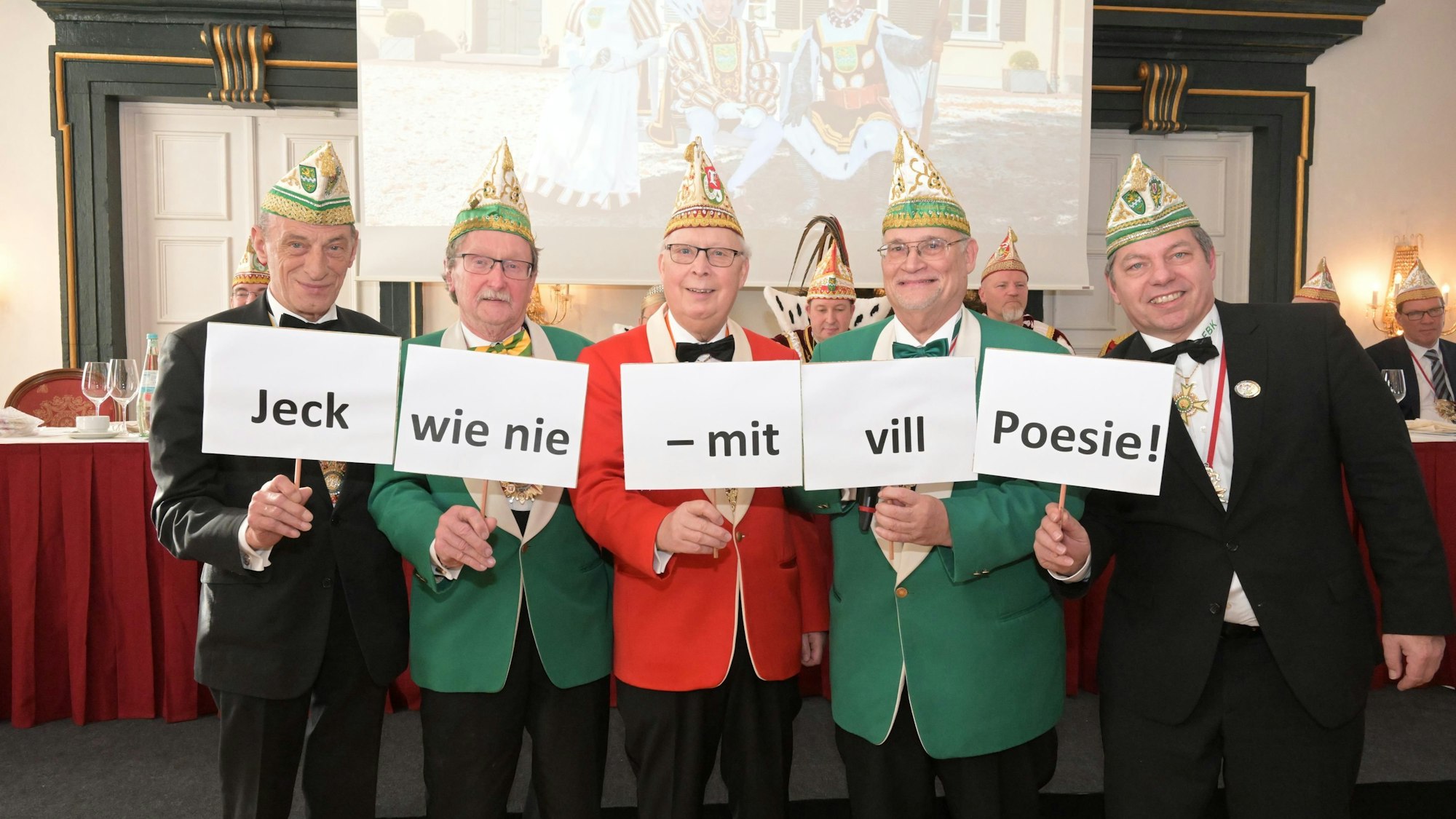 Veröffentlichten das neue Motto: (v.l.) Gerd Breidenbach, Helmut Kraus, Gisbert Schweizer, Martin Gerstlauer und Frank Reiländer.
