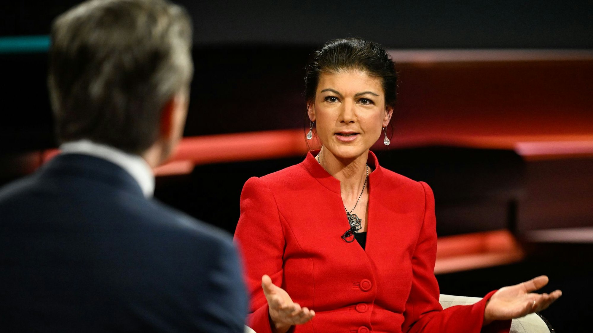 Markus Lanz (l.) und Sahra Wagenknecht