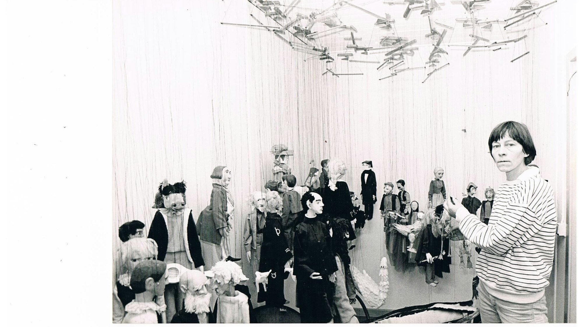 Ruth Schröder und ihre Puppen.
