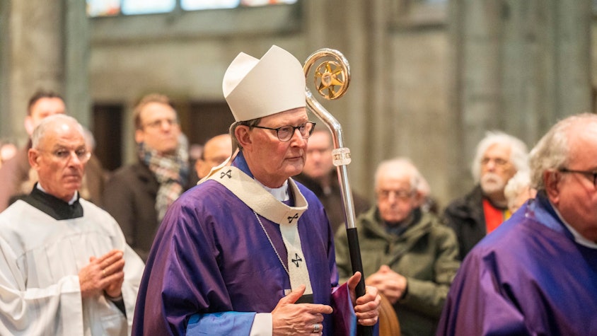 Kölner Kardinal Rainer Maria Woelki während eines Gottesdienstes im Dom