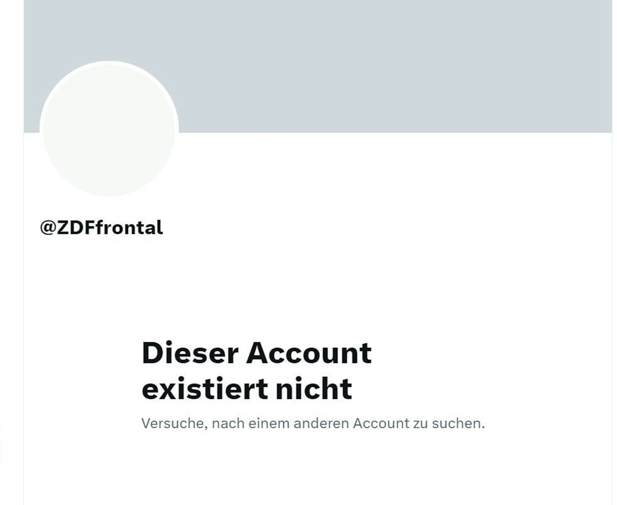 Twitter-Account von ZDF Frontal