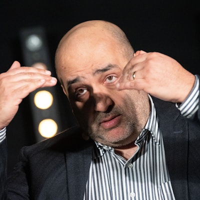 Omid Nouripour, Bundesvorsitzender von Bündnis 90/Die Grünen, spricht während des politischen Aschermittwochs des rheinland-pfälzischen Landesverbandes der Grünen.