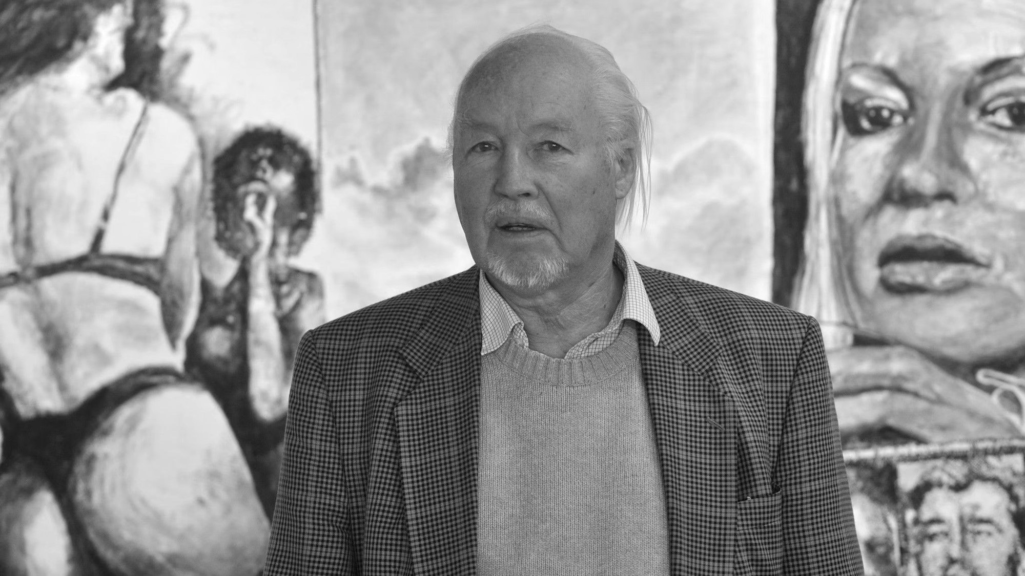 Lutz Diese vor seiner Kunst.