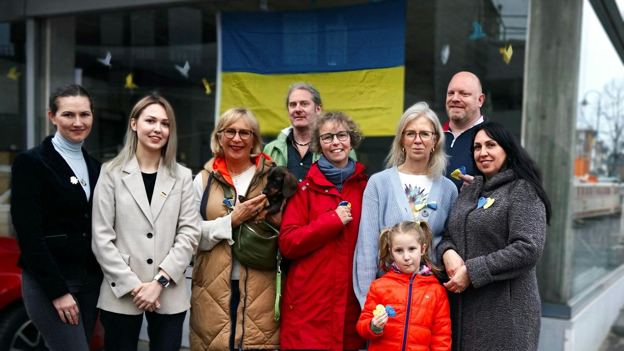 Die Erftstädter Gruppe des Blau-Gelben Kreuzes.