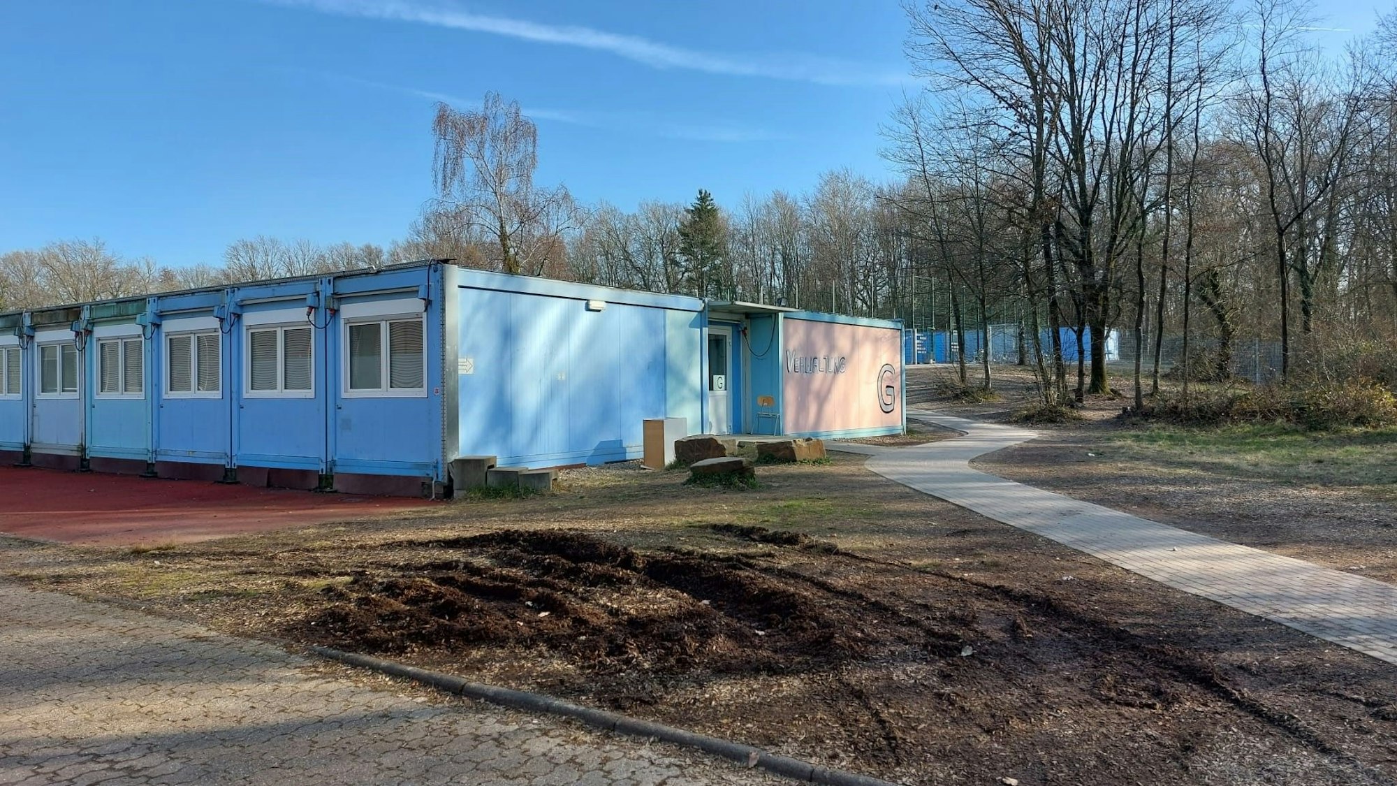 Containerbauten an der Saaler Mühle.