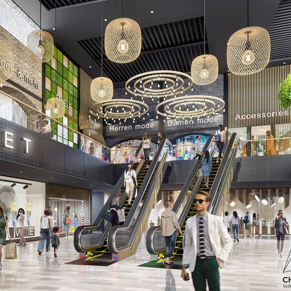 Eine Visualisierung des geplanten Outlets im Huma.
