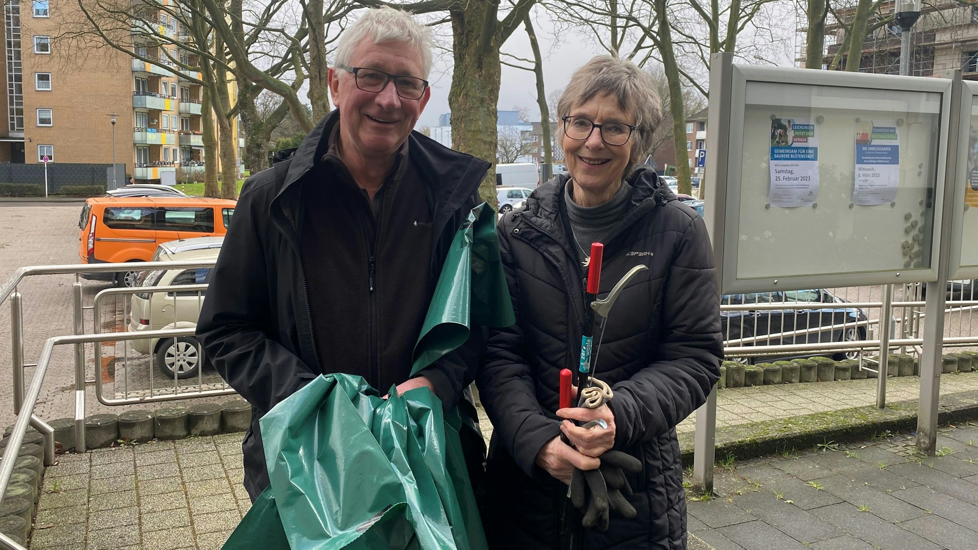 Das Ehepaar Kunigkeit bei „Leichlingen putzt sich heraus“ im Jahr 2023. (Archivfoto)
