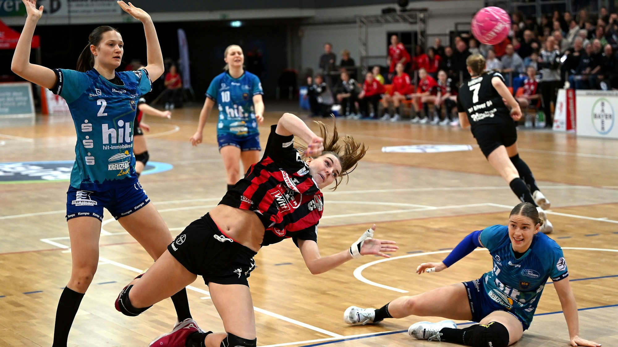 26.02.2023, Handball-Bayer Leverkusen-Buxtehude
Fem Boeters (Bayer)
Foto: Uli Herhaus