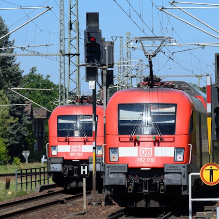 Regionalzüge fahren in Potsdam.