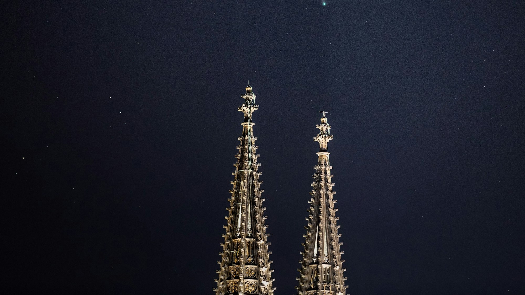 Die Spitzen des Kölner Doms.