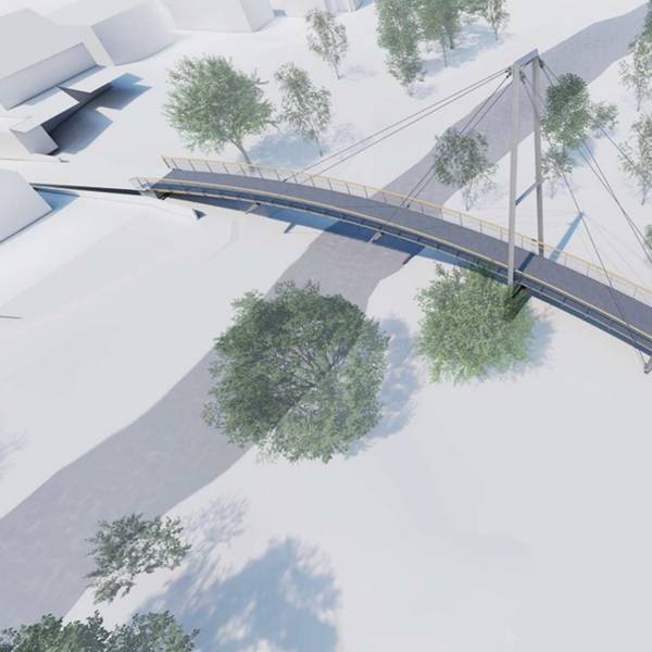Der Entwurf der neuen Aggerbrücke in Lohmar.