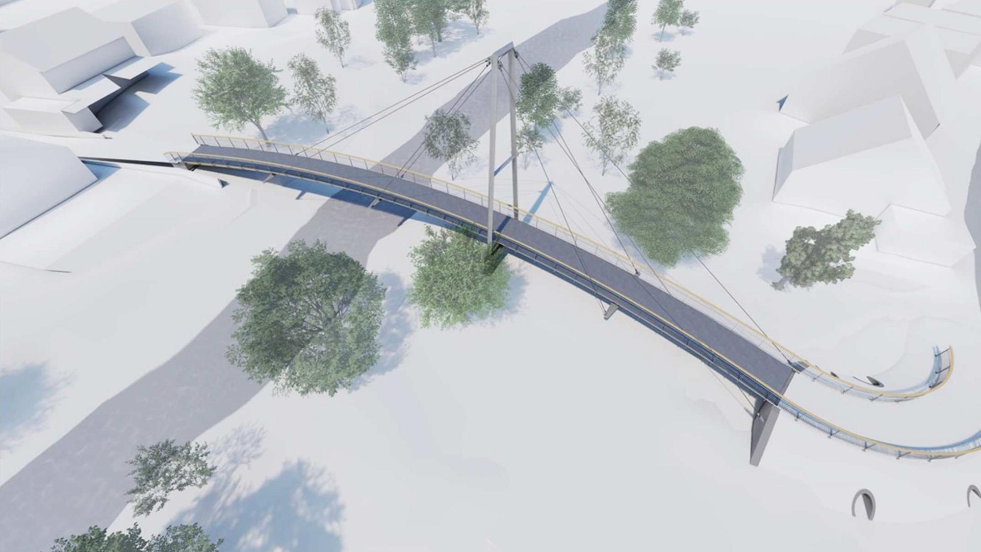 Der Entwurf der neuen Aggerbrücke in Lohmar.