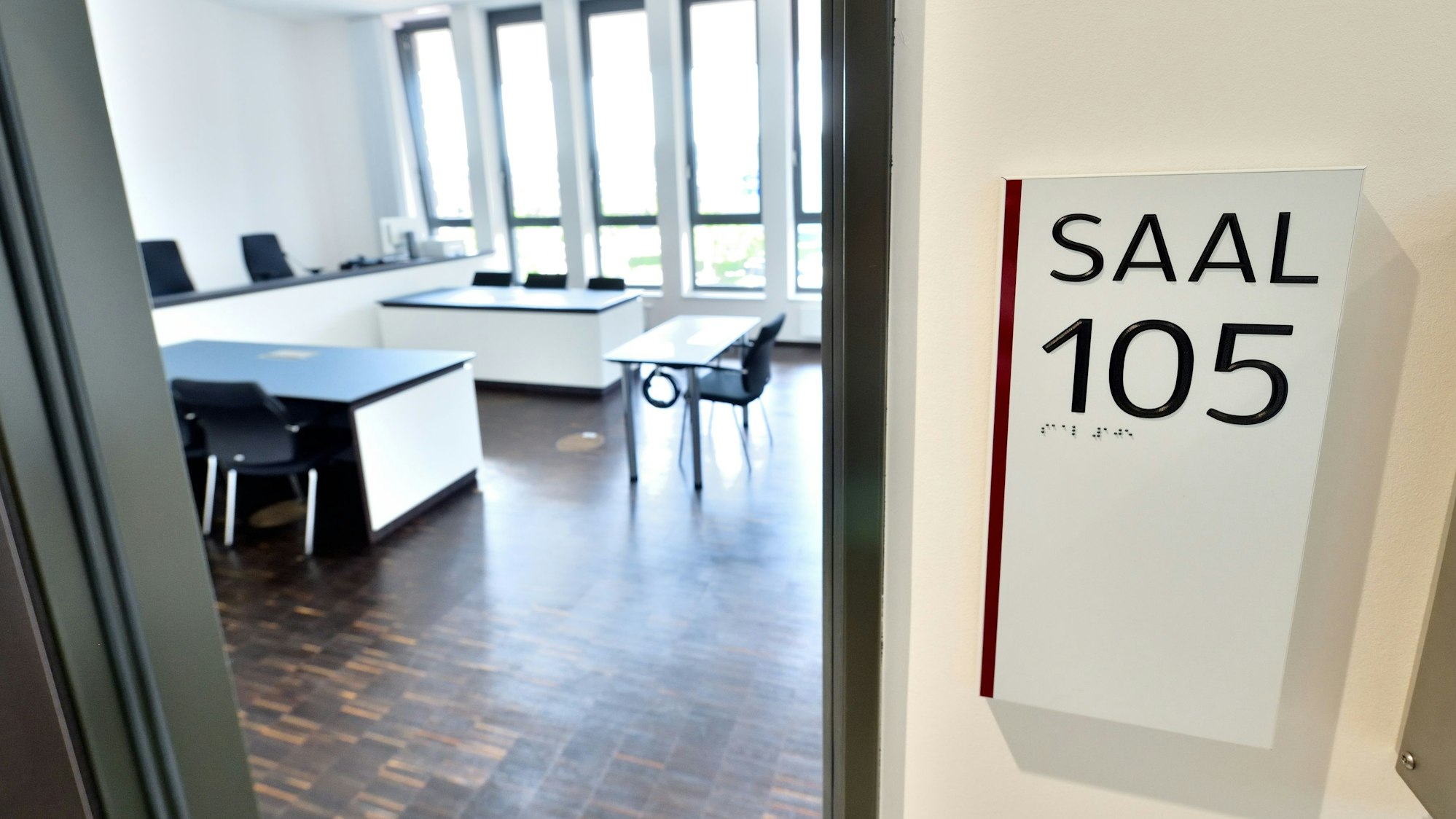 Blick in einen Gummersbacher Gerichtssaal.