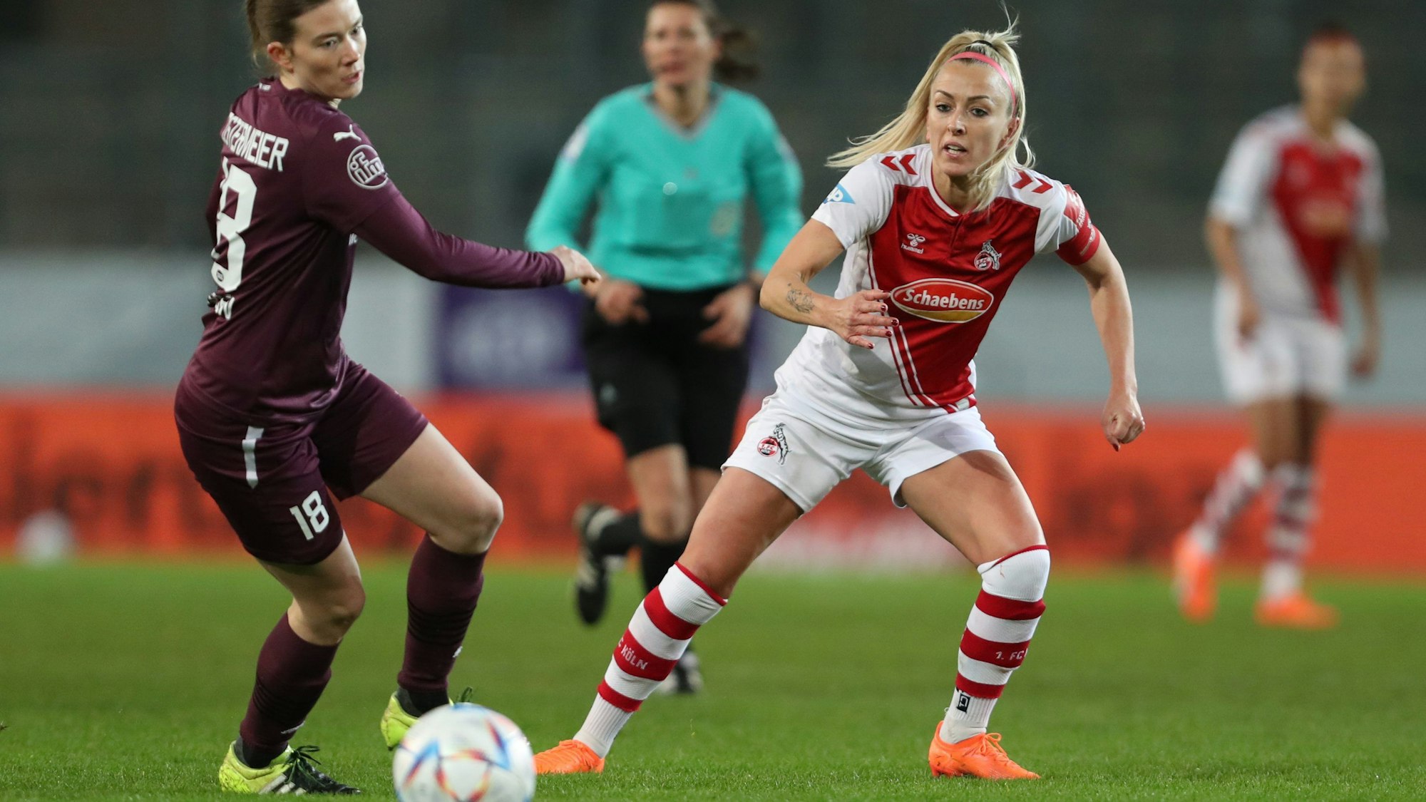 Mandy Islacker im Bundesliga-Spiel gegen Essen.