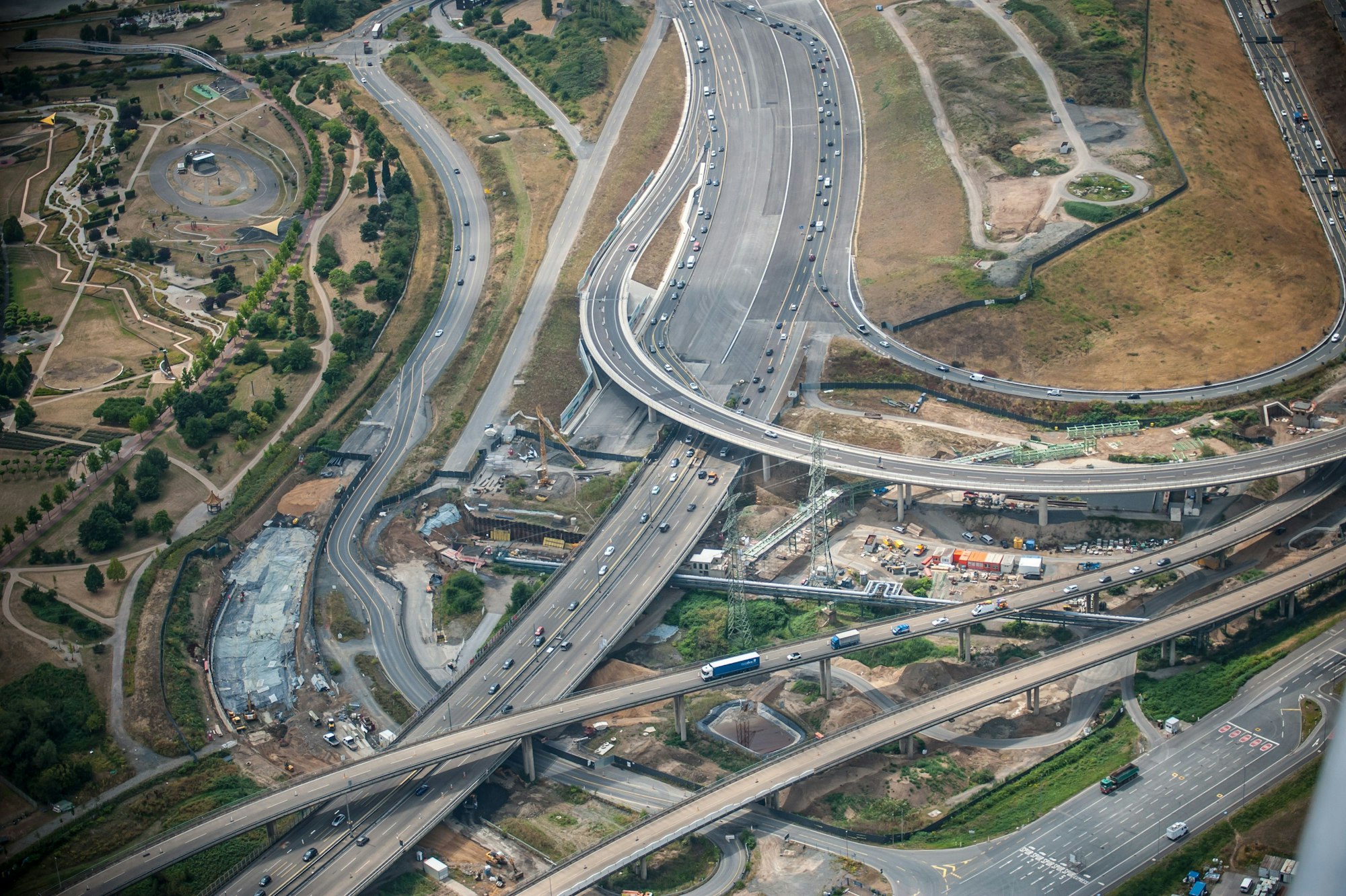 Autobahn, Autobahnkreuz. Foto: Ralf Krieger