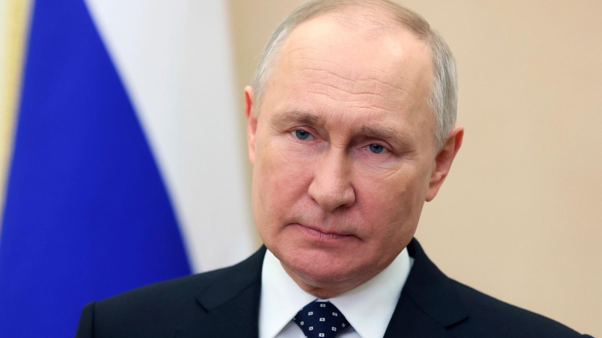 Es ist der russische Präsident zu sehen.