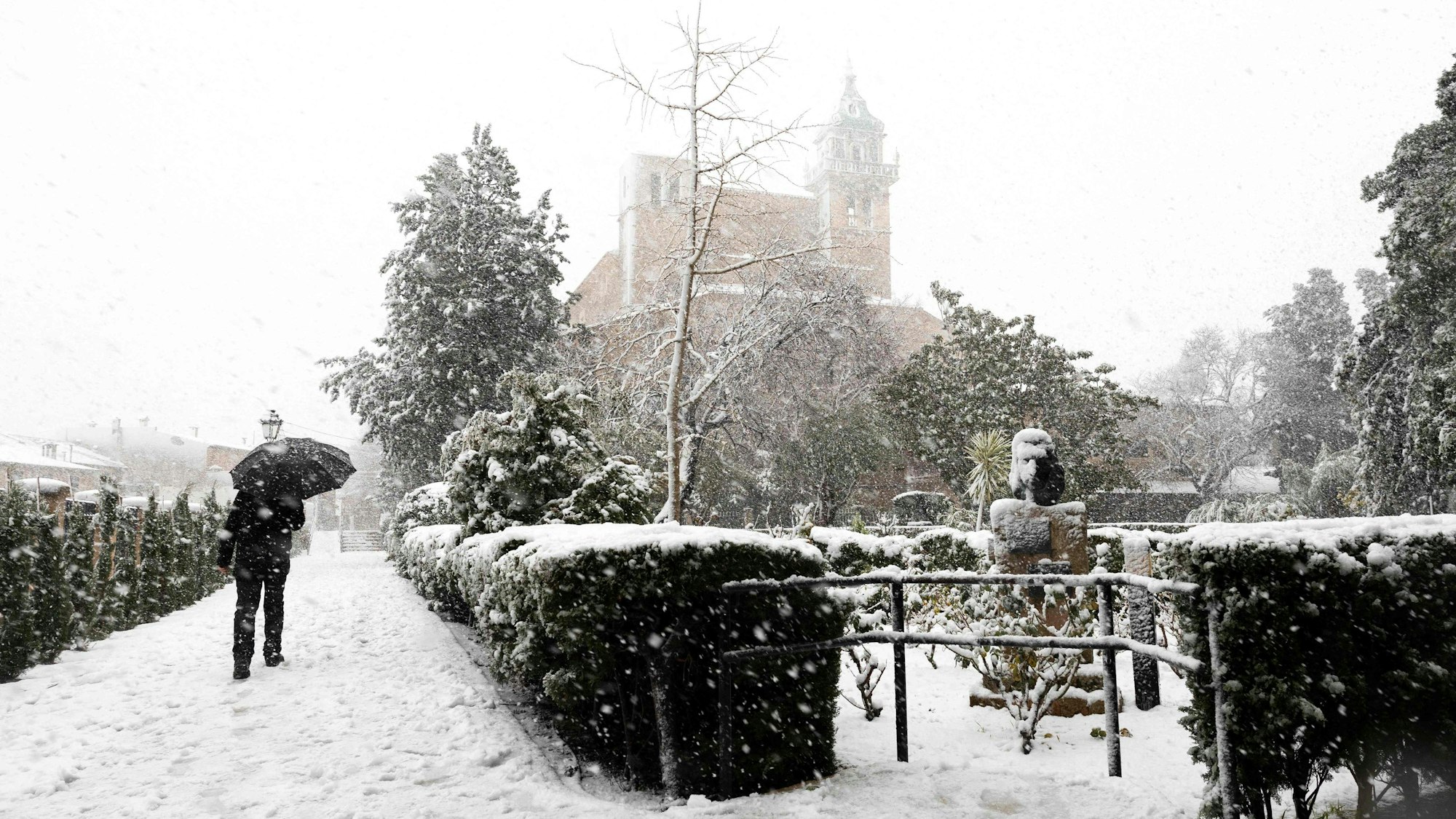 Schnee in Valdemossa auf Mallorca
